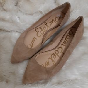 Sam Edelman Tan Suede Leather Flats Sz 8.5